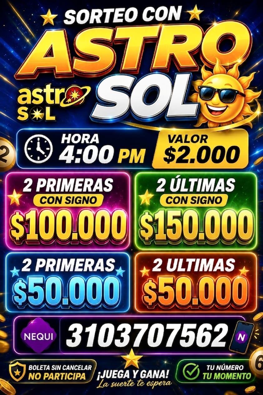 Sorteo con Astro Sol