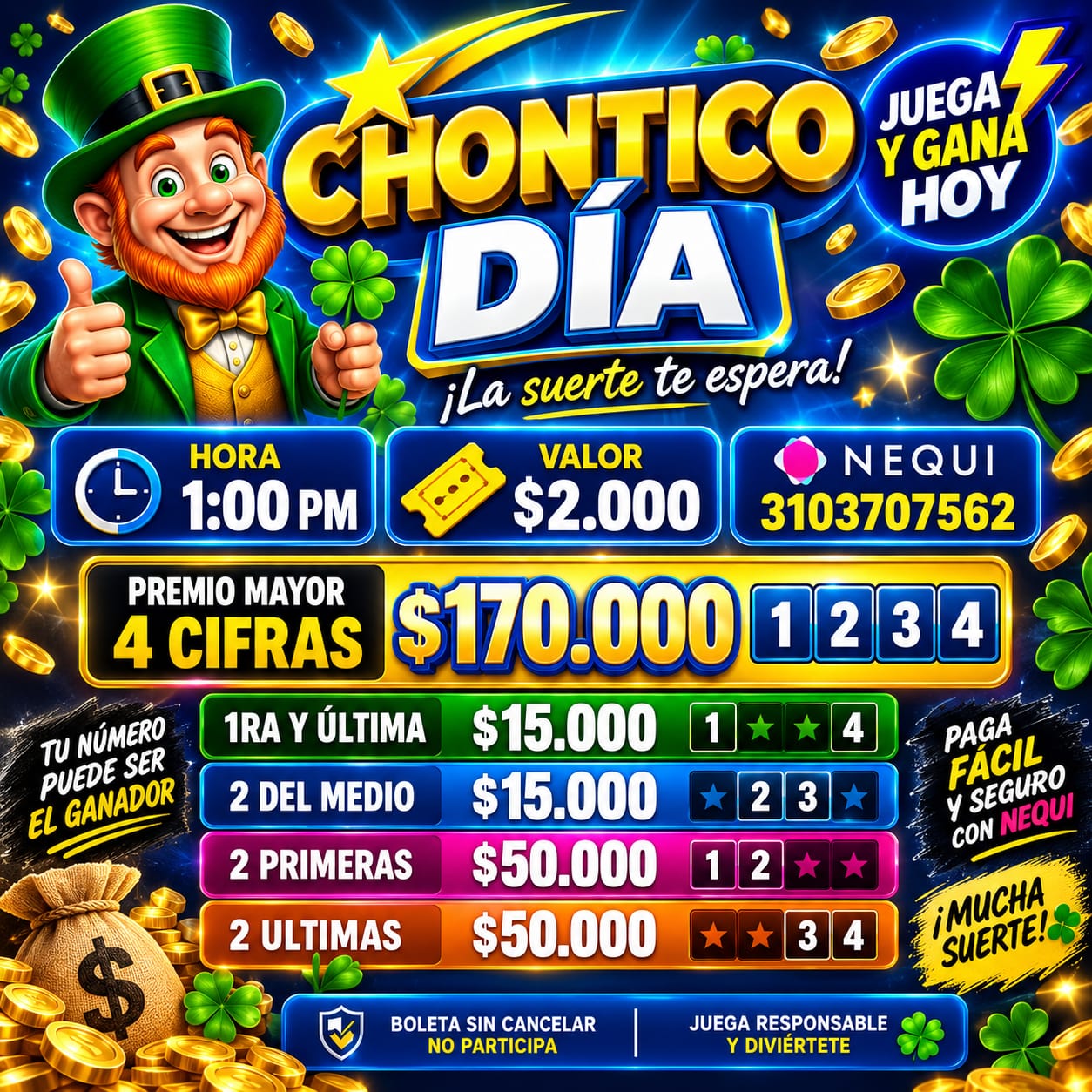 Sorteo con Chontico D&iacute;a