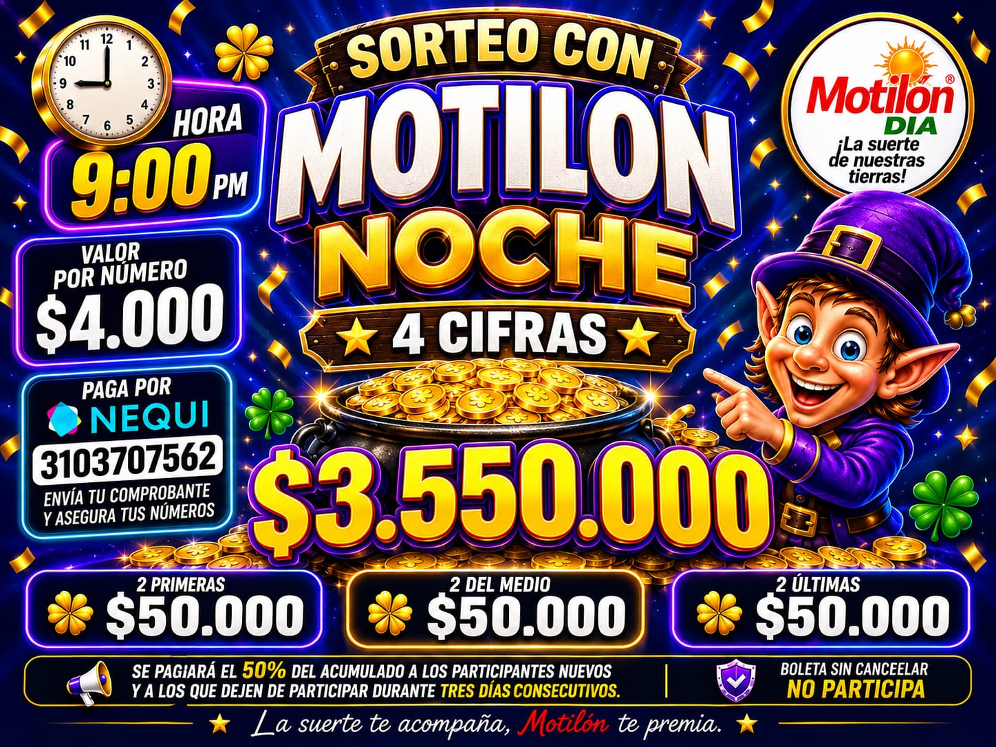 Acumulado Motil&oacute;n Noche