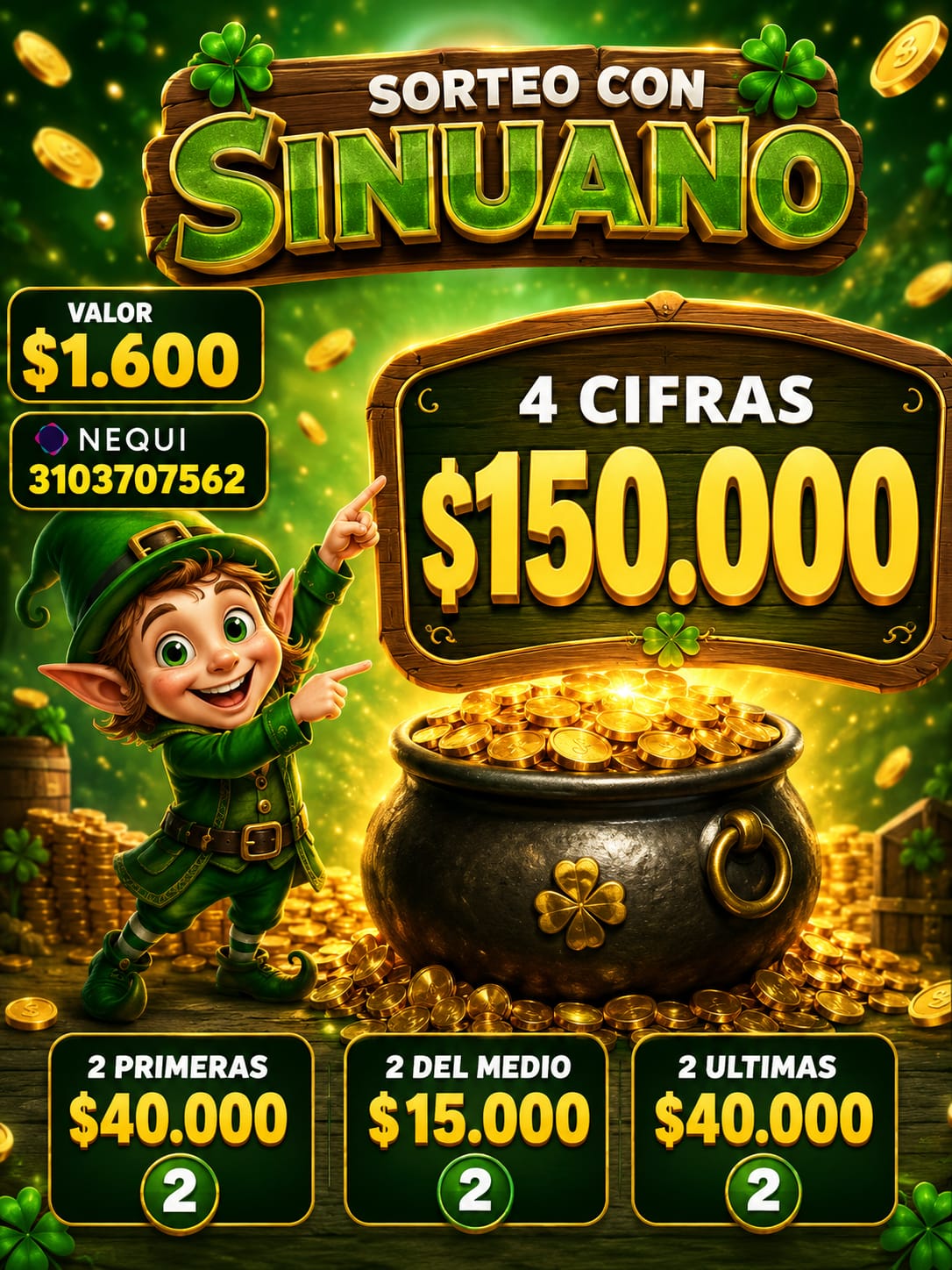 Sorteo con Sinuano
